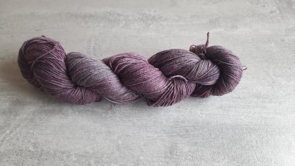 Naturperle AubergineMelange-Fingering-Schurwolle non superwash