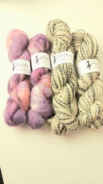 Strickbox Therapietuch lilamelange